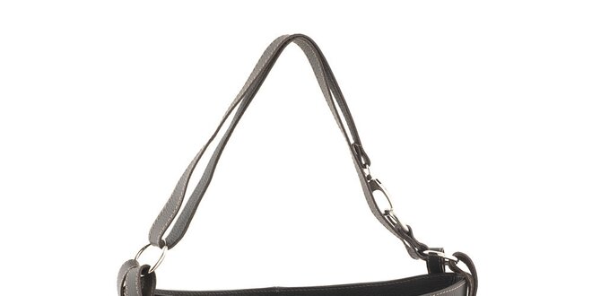 Dámska tmavo hnedá kabelka s ramenným popruhom Valentina Italy
