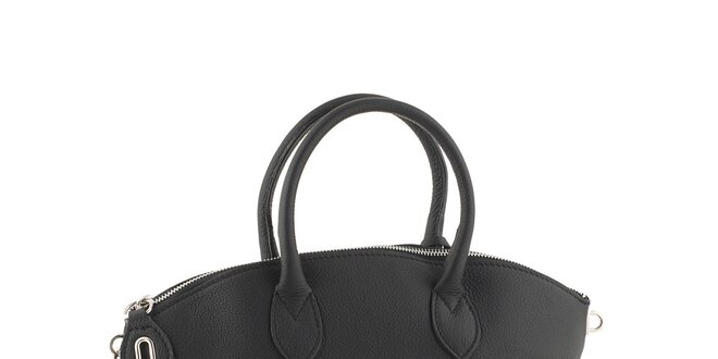 Dámska čierna elegantná kabelka Valentina Italy