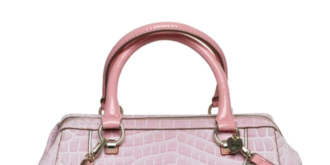 Dámska ružová kabelka so zámčekom Guess
