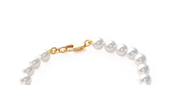 Dámsky pozlátený náramok s perlami Mimossa