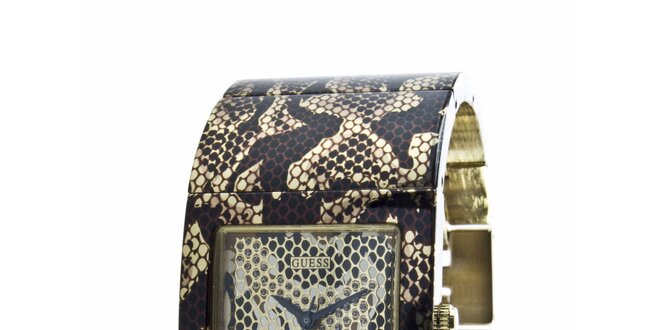 Dámske hodinky Guess s hadím vzorom