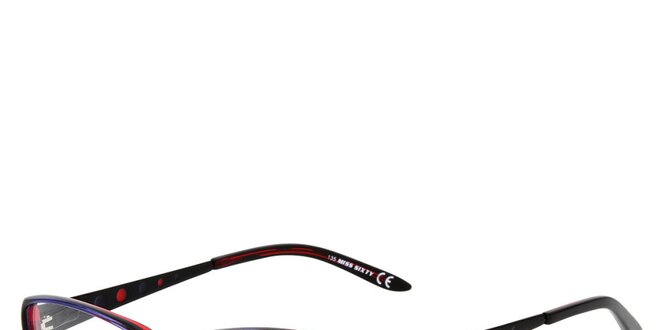 Dámske čierne brýle s červenými detaily Miss Sixty