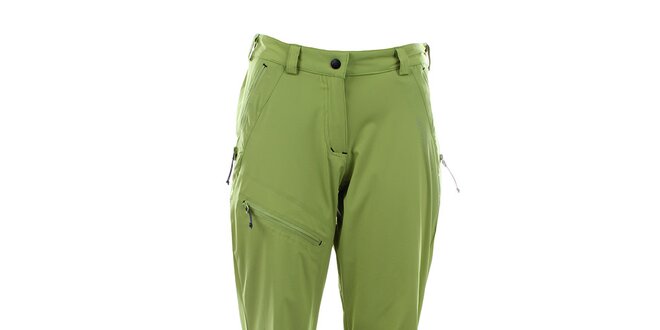 Dámske svetlo zelené funkčné nohavice Trimm