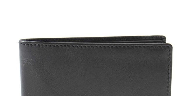Pánska kožená peňaženka v čiernom prevedení Timberland