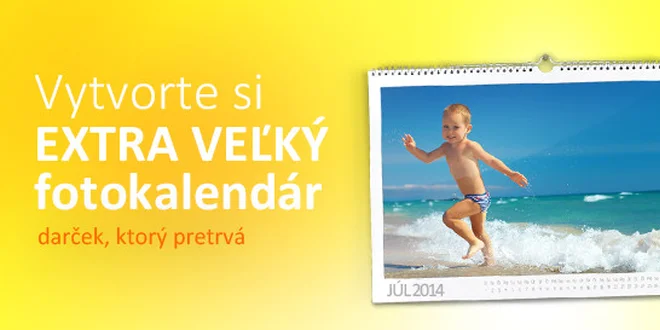 7,39 € za EXTRA VEĽKÝ fotokalendár