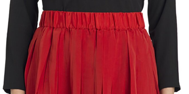 Dámska červená plisovaná minisukňa Compania Fantastica