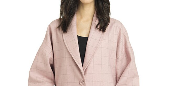 Dámsky ružový oversized kabátik Compania Fantastica