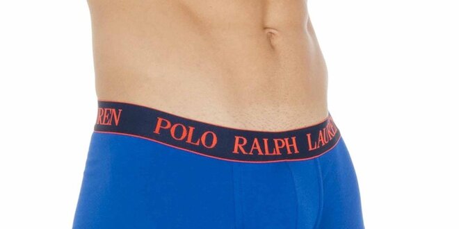 Pánske modré boxerky s výšivkou Ralph Lauren