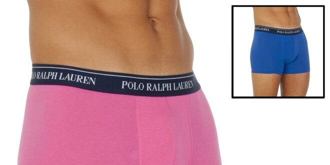 Sada modrých a ružových pánskych boxeriek Ralph Lauren