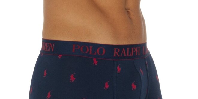 Pánske tmavo modré boxerky s potlačou Ralph Lauren