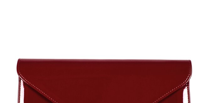 Dámska tmavo červená listová kabelka Felice