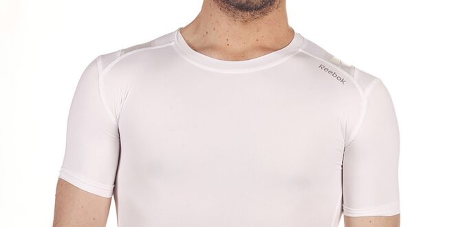 Pánske biele elastické tričko Reebok