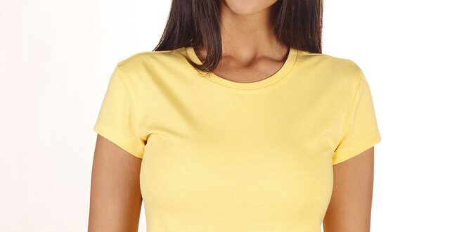 Dámske žlté bavlnené tričko Reebok