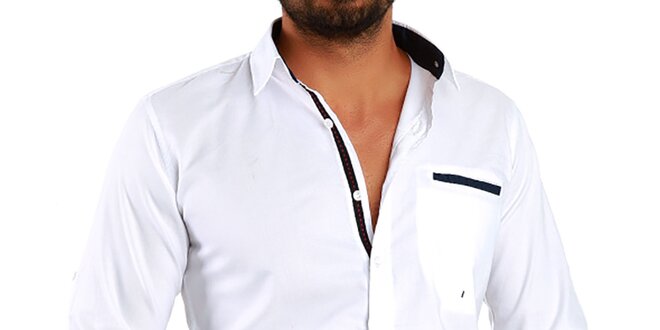 Pánska biela košeľa Premium Company