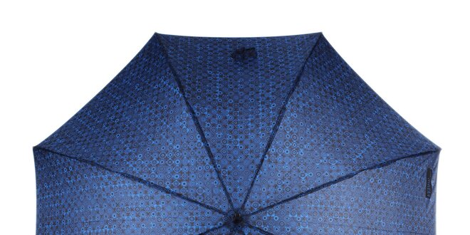 Pánsky modrý dáždnik so vzorom Ferré Milano