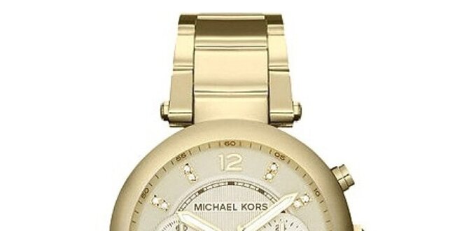Dámske hodinky z nerezovej ocele s bielymi zirkónmi Michael Kors