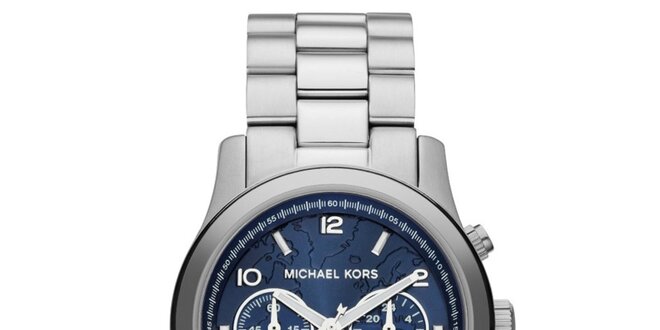 Dámske oceľové hodinky s modrým ciferníkom Michael Kors