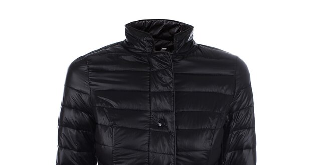 Dámska čierna prešívaná bunda so stojačikom DJ85°C