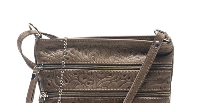 Dámska kožená taška so vzorom Carla Ferreri