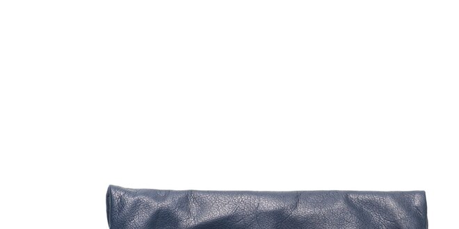 Dámska modrá kožená kabelka do ruky Carla Ferreri