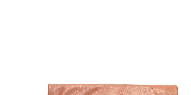 Dámska koňakovo hnedá kožená kabelka do ruky Carla Ferreri