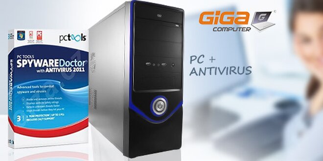Stolný počítač PC GT System s antivírusom