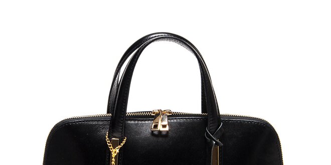 Dámska čierna kufríková kabelka Carla Ferreri