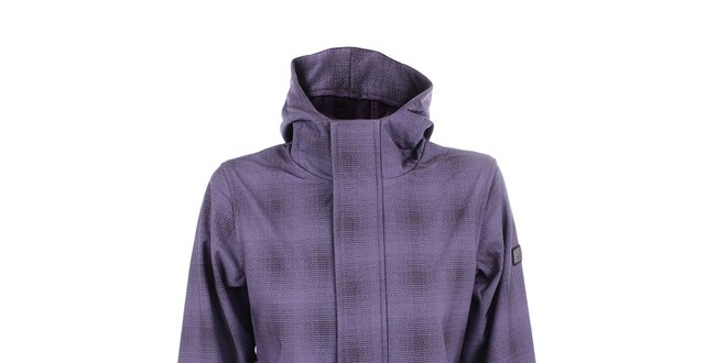 Dámsky fialový kabát s kapucňou Joluvi