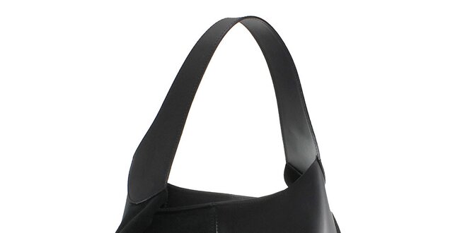 Dámska čierna kabelka so semišovými prvkami Florence Bags