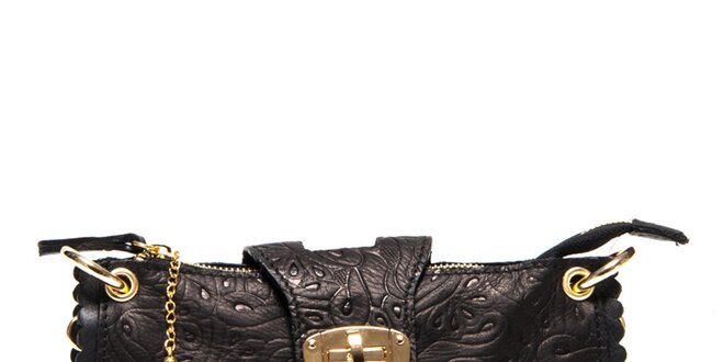 Dámska malá čierna kabelka so vzorom Isabella Rhea