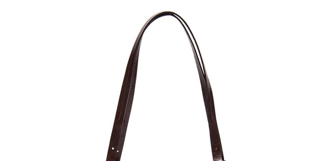 Dámska dvojfarebná kožená kabelka na zips Isabella Rhea