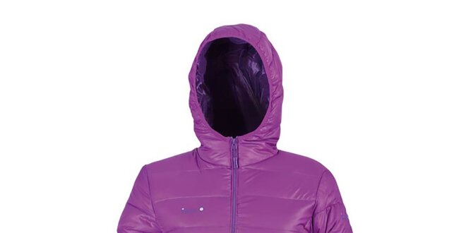 Dámska páperová bunda v fialovej farbe Izas