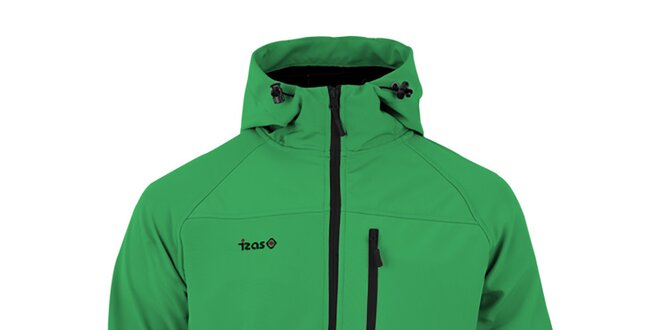 Pánska zelená softshellová bunda Izas
