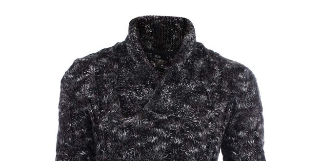 Pánsky žíhaný sveter s límčekom Big Star