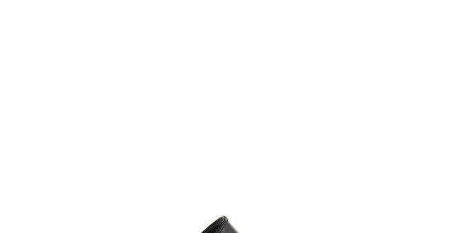 Dámske čierne topánky s prackou Paola Ferri