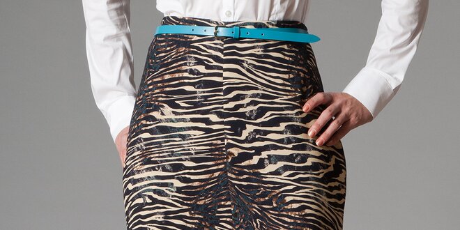 Dámska sukňa s tigrovaným vzorom Pietro Filipi