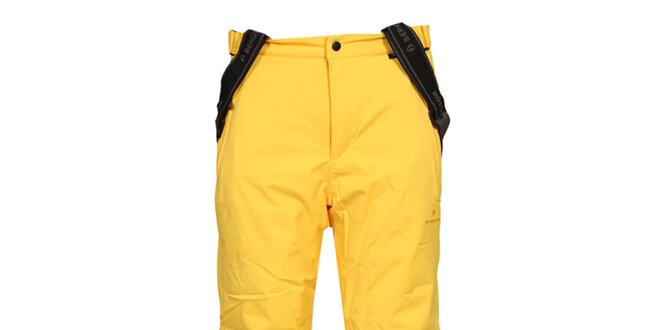 Pánske žlté lyžiarske nohavice Bergson