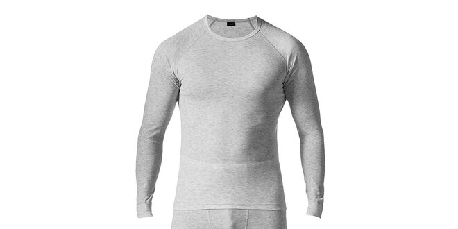 Pánsky svetlo šedý set spodnej bielizne - tričko a nohavice Bergson
