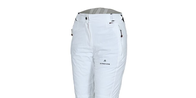 Dámske biele lyžiarske nohavice Bergson
