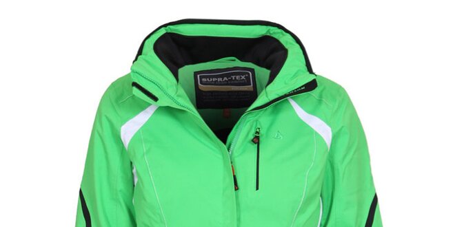 Dámska svetlo zelená lyžiarska bunda Bergson