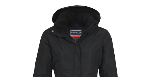 Dámsky športový funkčný kabát v čiernej farbe Bergson