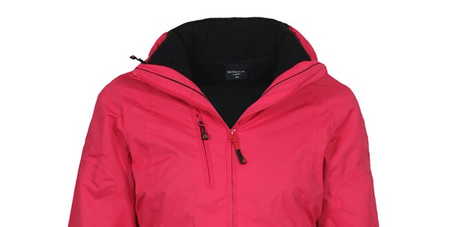 Dámska dvojitá funkčná bunda v ružovej farbe Bergson