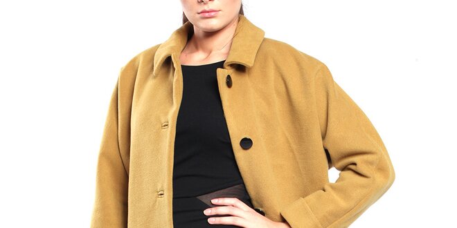Dámsky khaki retro kabát Vera Ravenna