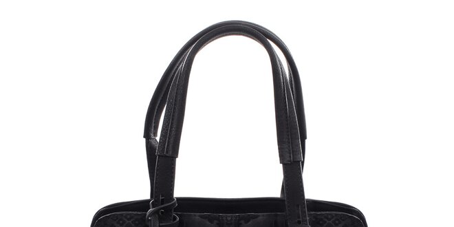 Dámska čierna kabelka so vzorom Bessie