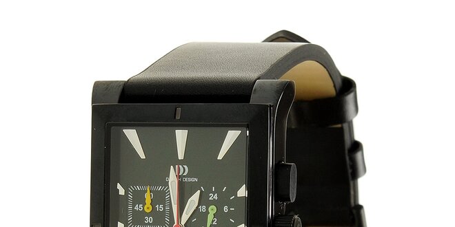 Čierne titanové hodinky Danish Design