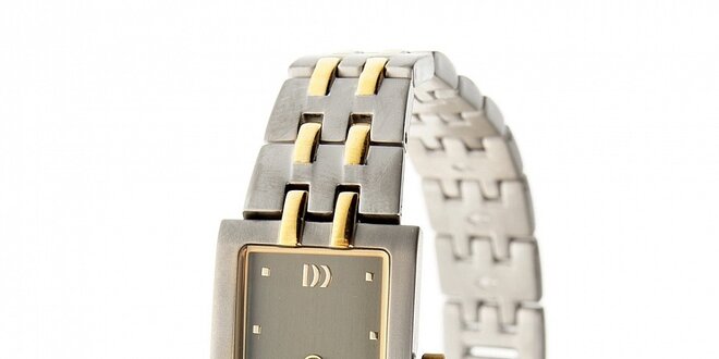 Dámske titanové hodinky Danish Design so zlatými detailami
