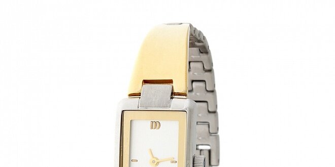 Dámske zlato-strieborné náramkové hodinky Danish Design
