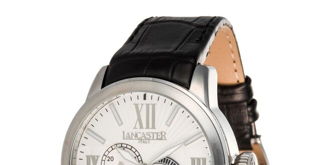 Pánske oceľové hodinky so svetlým ciferníkom Lancaster