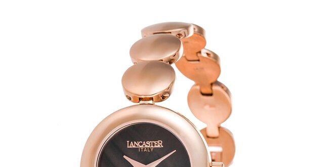 Dámske minimalistické hodinky s tmavým ciferníkom Lancaster