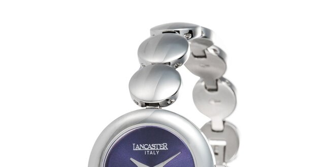Dámske minimalistické hodinky s modrým ciferníkom Lancaster